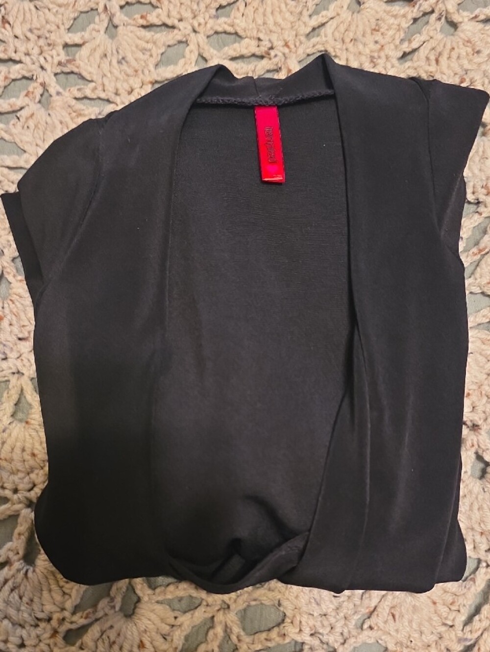 Tempted Black Draped Cowl Neck Midi Dress - Picture 9 of 9